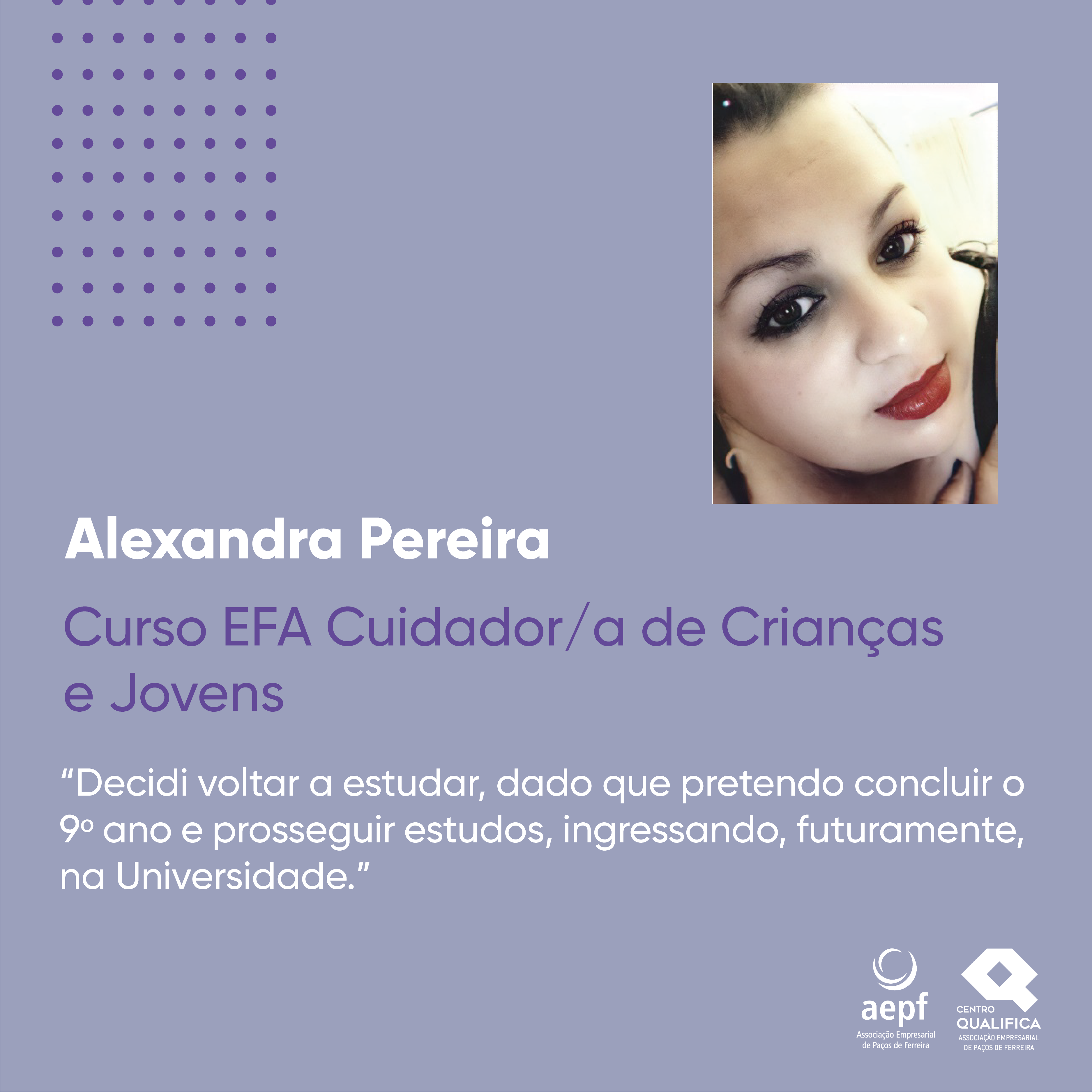 Testemunho Alexandra Pereira